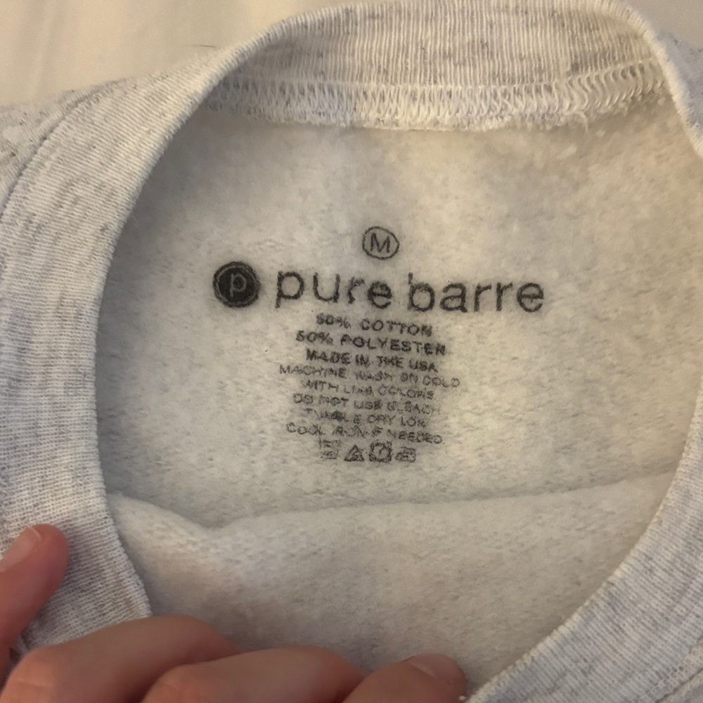 Pure Barre Light Gray Pullover - Picture 2 of 4